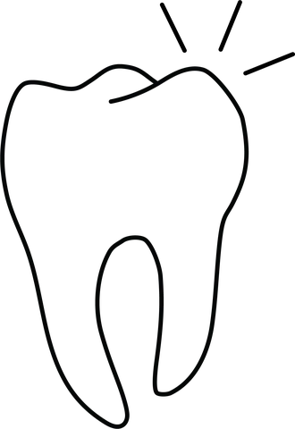 Dental practice scaling icon